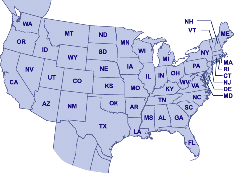 Regional Map of ALJ Representatives